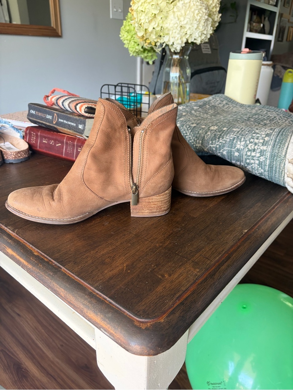 Seychelles Tan Leather Heeled Ankle Boots